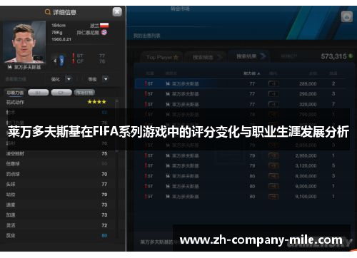 莱万多夫斯基在FIFA系列游戏中的评分变化与职业生涯发展分析 莱万多夫斯基在FIFA系列游戏中的评分变化与职业生涯发展分析